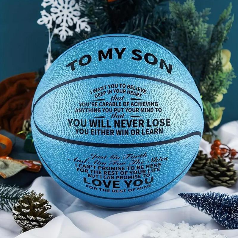 Basketball with Air Pump Set, To My Son Basketball, Outdoor Sports Training Basketball, Gift for Boys