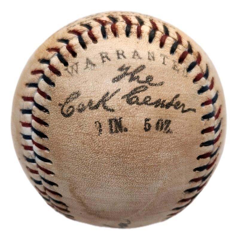 Honus Wagner Autographed 1910s Style Baseball. Reproduction Souvenir Ball