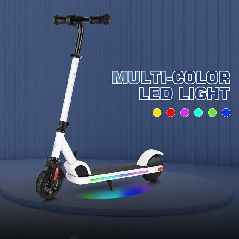 Electric Scooter for Kids, Adjustable Height & Speed, 150W Kids Electric Scooter Ages 6-14, Max 10 Mph & 7 Miles, 80 mins Ride