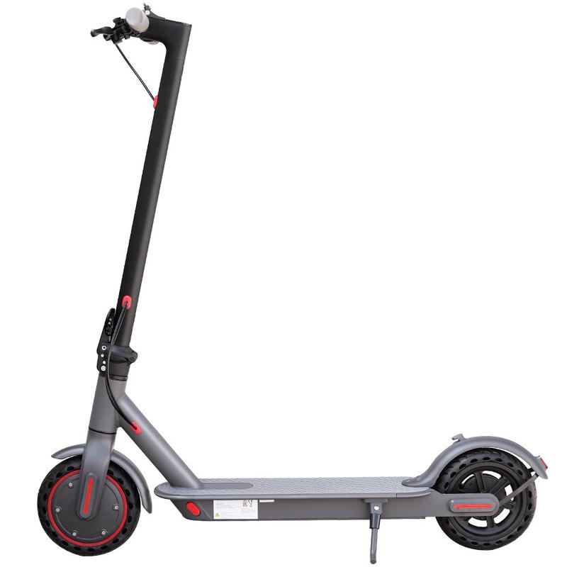 LADPED LP80 Electric Scooter - 8.5 Solid Tires, 350W Motor Up to 19 Miles of Range and 15.5 MPH Portable Folding Commuter Scooter with and App E-Scooter  3 Speed modes