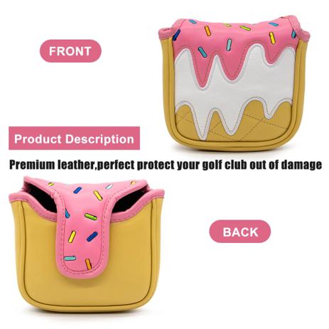 Putter Cover (Ice Cream Mallet) – Durable, soft, and stylish with magnetic closure for a secure fit. Protects your putter from dings and scratches