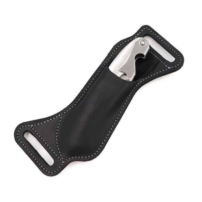 Leather Knife Sheath, Pocket Knife Case, Knife Holster, EDC Leather Sheath for Folding Knife Carrier, Outdoor Accessories