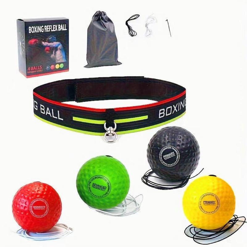 Boxing Reflex Ball Set for Boxing Training, 1 Box Boxing Speed Ball with Headband & Accessories, Hand Eye Coordination Training Equipment