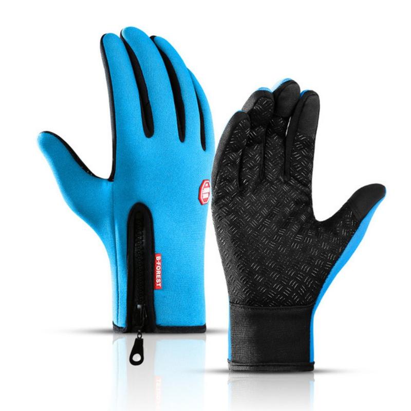 Men's and women's gloves, touch screen windproof and warm riding gloves, outdoor riding gloves, sports skiing and mountaineering gloves, autumn and winter anti slip, waterproof and warm