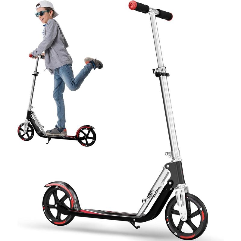 Scooter for Kids 6-12 & Adults | Adjustable Height, Foldable, Lightweight Aluminum Frame | Holds Up to 220lbs | Smooth Ride on Any Terrain