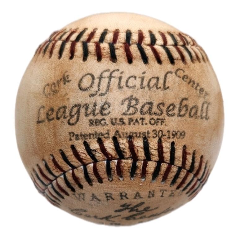 Honus Wagner Autographed 1910s Style Baseball. Reproduction Souvenir Ball