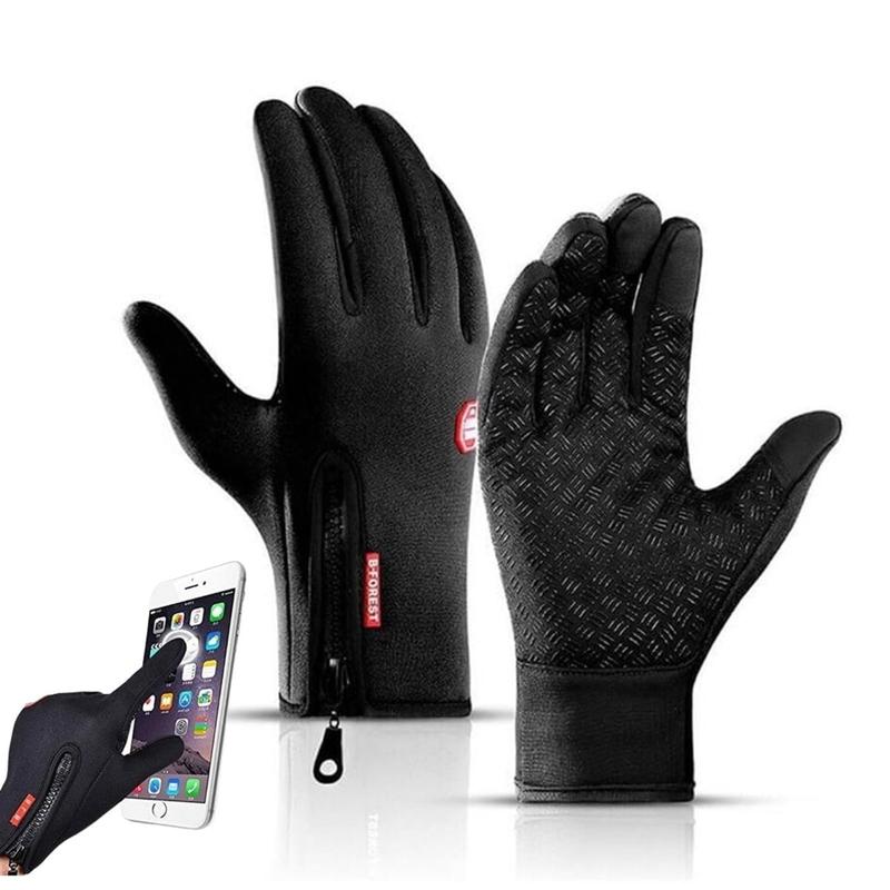 Men's and women's gloves, touch screen windproof and warm riding gloves, outdoor riding gloves, sports skiing and mountaineering gloves, autumn and winter anti slip, waterproof and warm