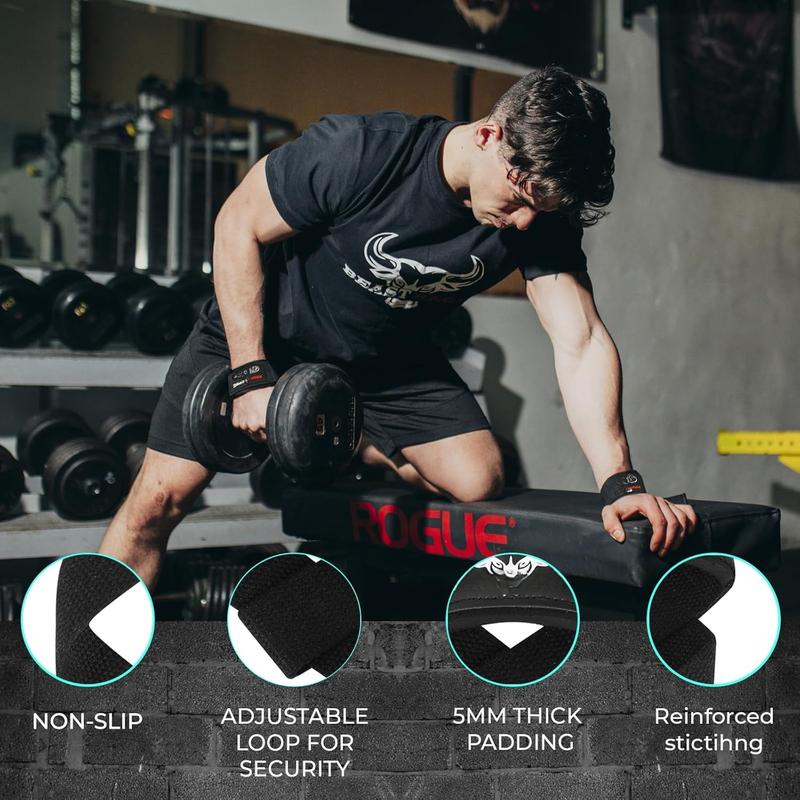 Lifting Straps for Weightlifting, Weight Lifting Straps Gym Power Workouts Lifting Wrist Straps Padded Cotton Men Women Support Lifters Deadlift Straps Hard Pull Exercise Straps