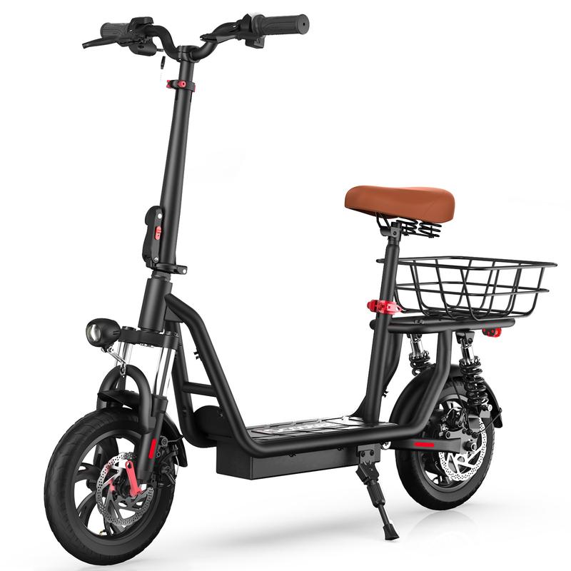 iScooter Electric Scooter with Seat, 34 21 Miles Long Range & 21 15.6 Mph Top Speed, 14