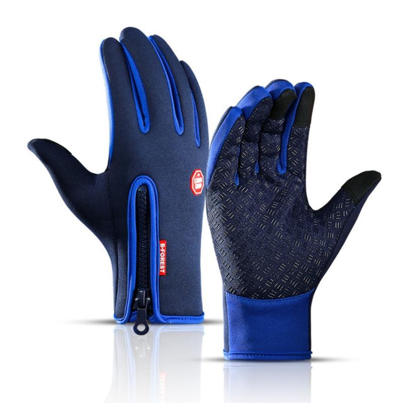 Men's and women's gloves, touch screen windproof and warm riding gloves, outdoor riding gloves, sports skiing and mountaineering gloves, autumn and winter anti slip, waterproof and warm