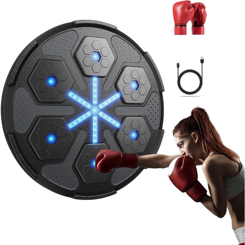 Musical Boxing Machine, Smart Musical Boxing Trainer with Boxing Gloves, Electronic Boxing Target for Home, Indoor and Gym Professional Boxing Training