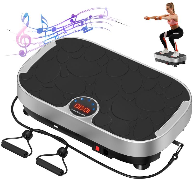 Relife Sports Vibration Plate Exercise Machine with USB speaker Lymphatic Drainage & Whole Body Vibrating Platform Training Equipment for Home Gym