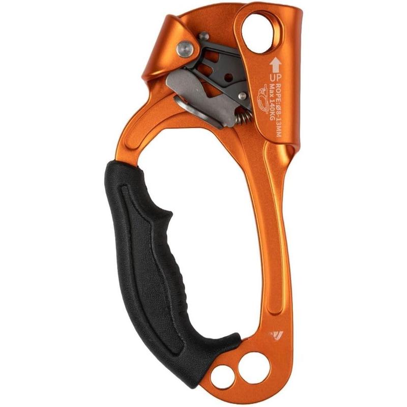 HALRSETBO Quick Up Double Hand Ascender for Both Hand, Blue Orange