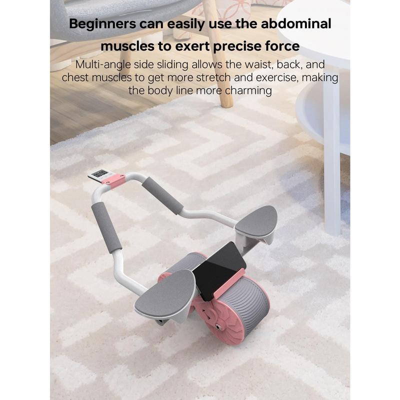 Automatic Rebound Abdominal Wheel With Elbow Support, Home Fitness Equipment