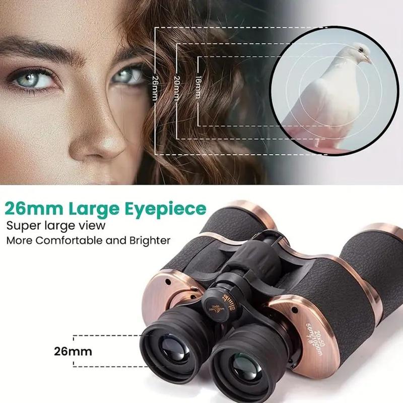 Professional Binoculars, High Definition High Magnification Binoculars, Waterproof Binoculars with Bak4 Prism & Fmc Lens for Bird Watching, Star Gazing