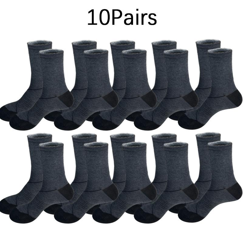 Crew cotton Socks unisex - 10-20-30 Pairs, Arch Compression, Moisture Wicking, Cushioned, Athletic unisex Socks Size 6-12