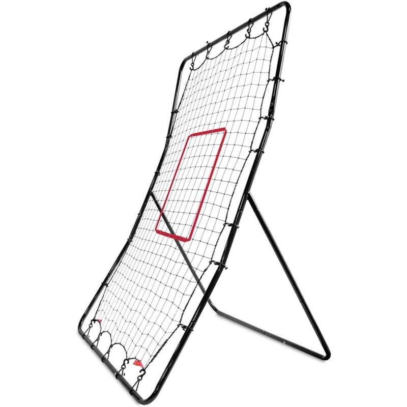 SKLZ PitchBack Baseball and Softball Pitching Net and Rebounder, Black Red, 2' 9