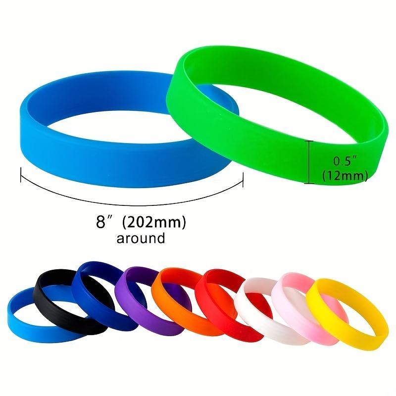 Glow in the Dark Silicone Wristband, Portable Luminous Wristband, Outdoor Sports Accessories for Night, Gym Accessories