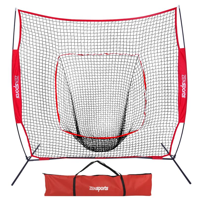 ZENY 7x7FT Portable Baseball Practice Net Softball Hitting Pitching Net W Bag