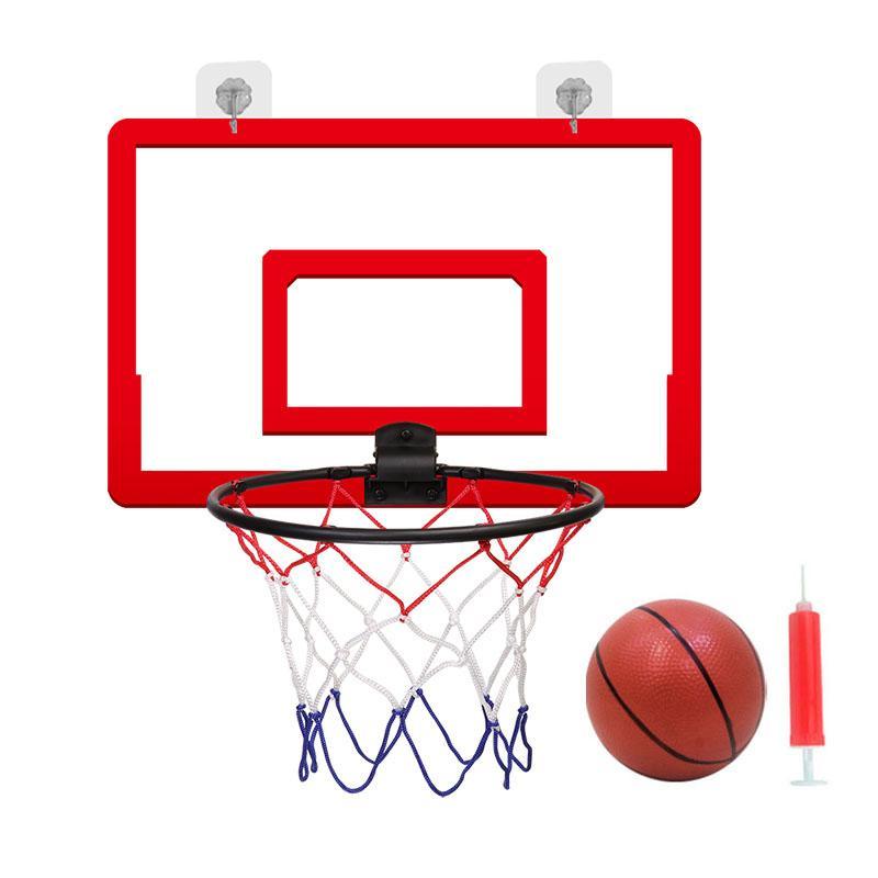 Indoor Basketball Frame, Foldable Non Perforated Wall Mounted Basketball Board, Basketball Stand Rebound with Basketball, Basketball Accessories