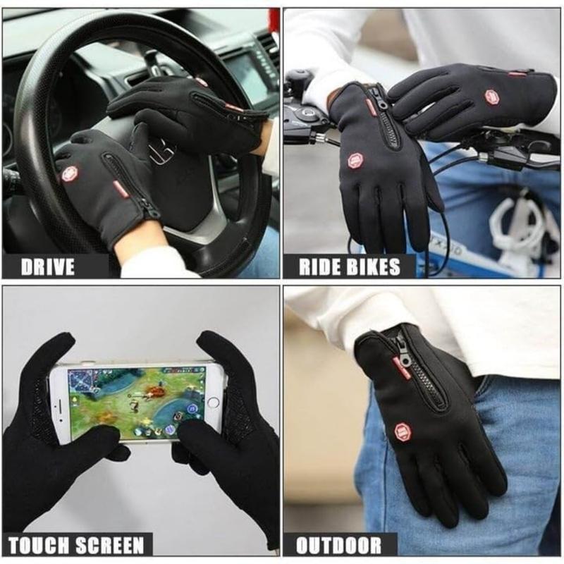 Men's and women's gloves, touch screen windproof and warm riding gloves, outdoor riding gloves, sports skiing and mountaineering gloves, autumn and winter anti slip, waterproof and warm