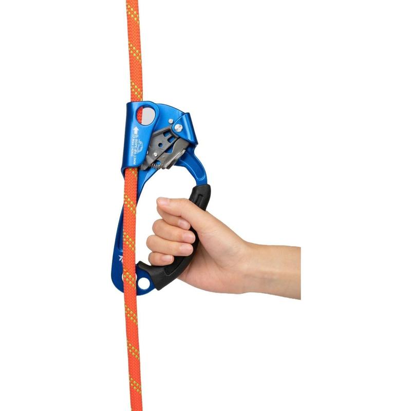 HALRSETBO Quick Up Double Hand Ascender for Both Hand, Blue Orange