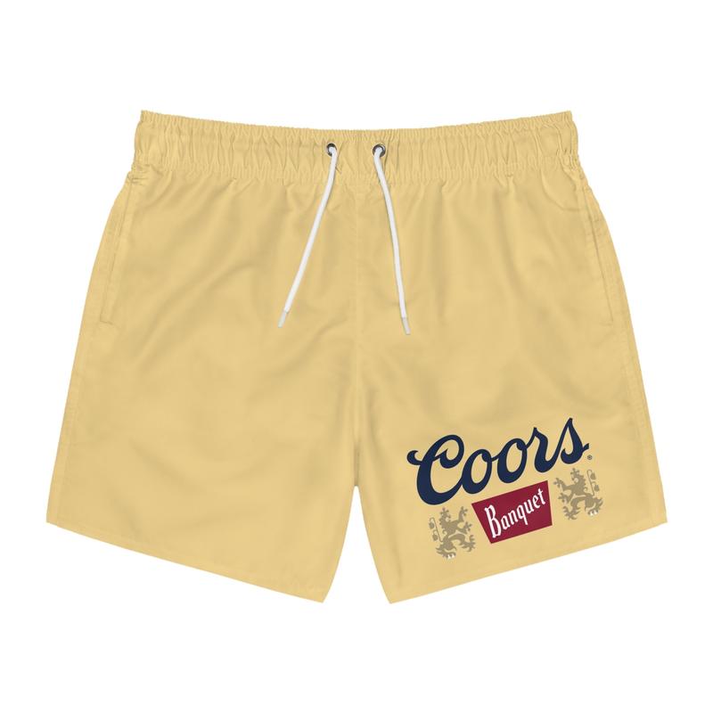 Coors Banquet Beer Swim Trunks-Shorts 5" inseam