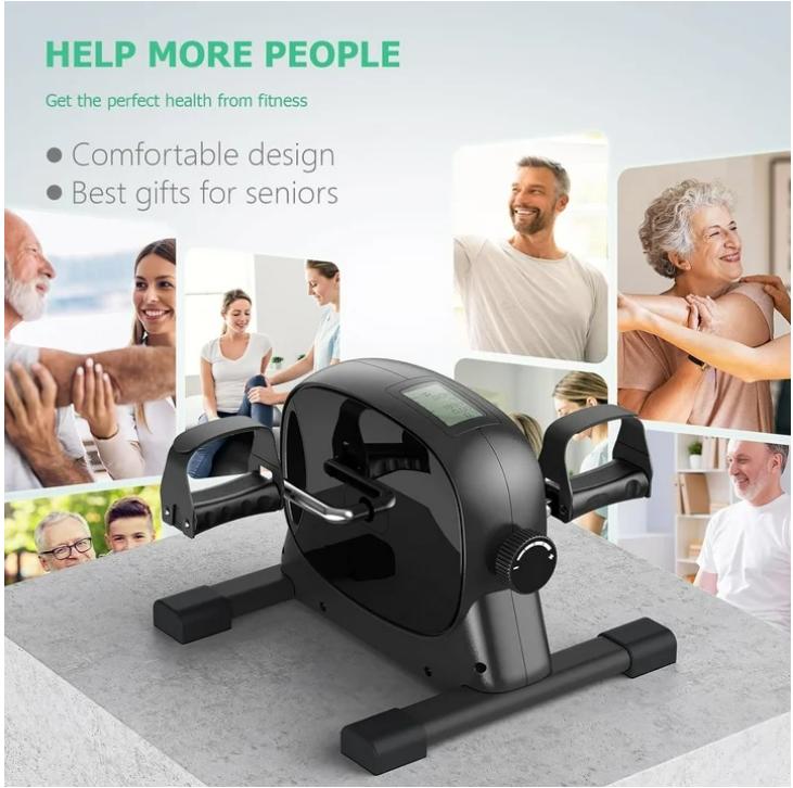 Mini Exercise Bike with LCD Screen - Portable Foot Cycle for Arm & Leg Peddler Machine