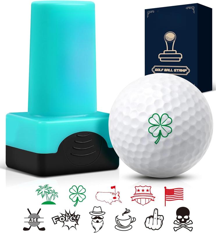 Golf Ball Stamp for Golf Gifts - Golf Ball Marker Stamp Personalized Golf Accessories for Men Women, Self-Inking Golf Ball Stamper Durable Color Reusable Golf Ball Marking Tool