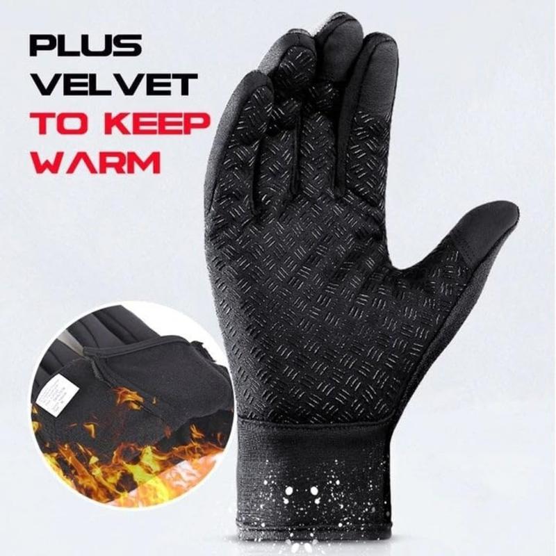 Men's and women's gloves, touch screen windproof and warm riding gloves, outdoor riding gloves, sports skiing and mountaineering gloves, autumn and winter anti slip, waterproof and warm