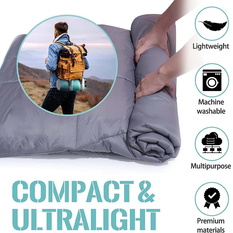 Outdoor Camping Quilt, Waterproof & Windproof Quilt, Warm & Cozy Quilt for Camping & Hiking, Sleeping Quilt for Men & Women