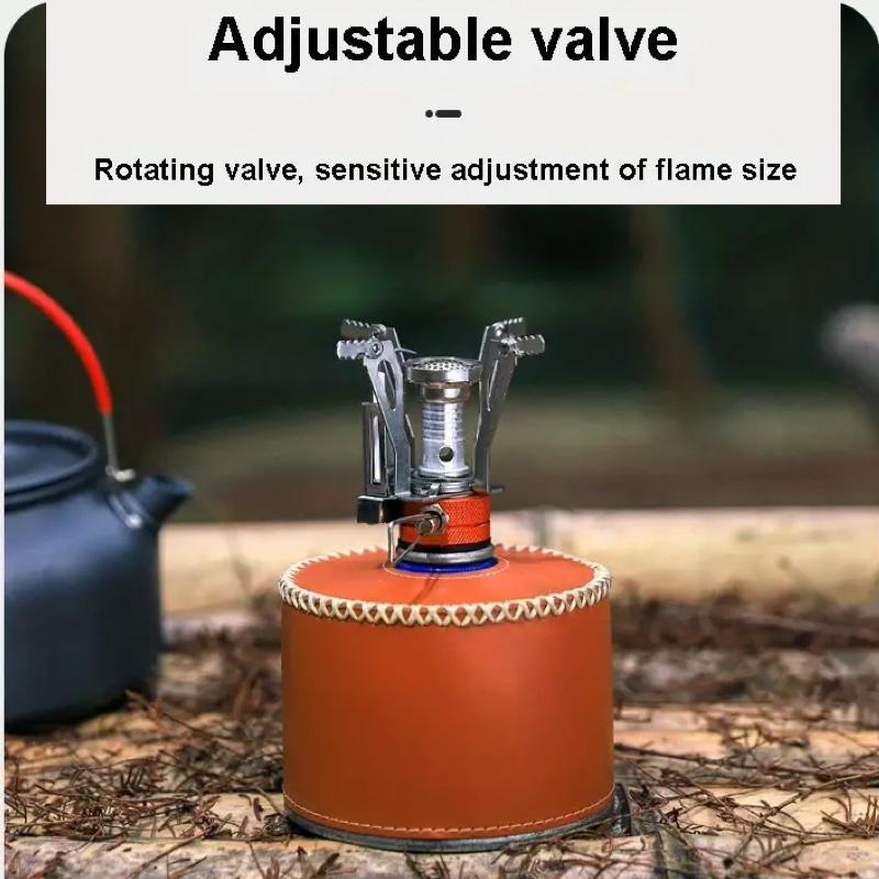 Portable Mini Gas Stove, Lightweight & Easy To Store Gas Stove, Outdoor Camping Kitchenware for Hiking Camping Fishing Picnic