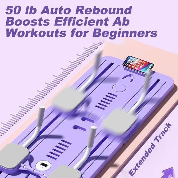 Multi-functional Abdominal board 6-in-1Exercise Board, Home Pilates Reformer, AbsWorkout Equipment for Abdominal & CoreStrength Training