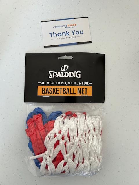 White Spalding All Weather Basketball Hoop Net