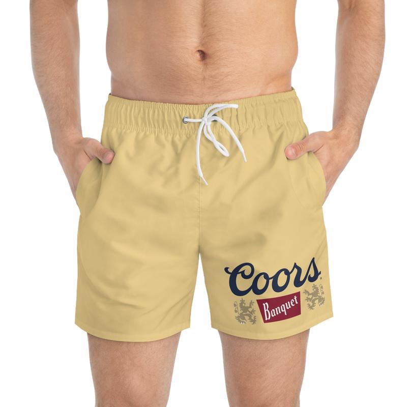 Coors Banquet Beer Swim Trunks-Shorts 5" inseam