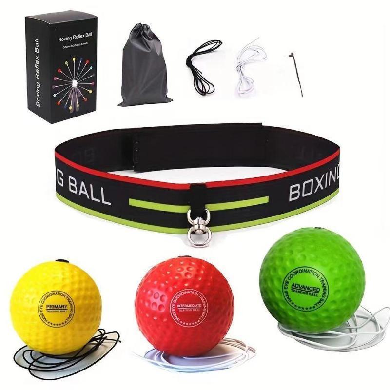 Boxing Reflex Ball Set for Boxing Training, 1 Box Boxing Speed Ball with Headband & Accessories, Hand Eye Coordination Training Equipment