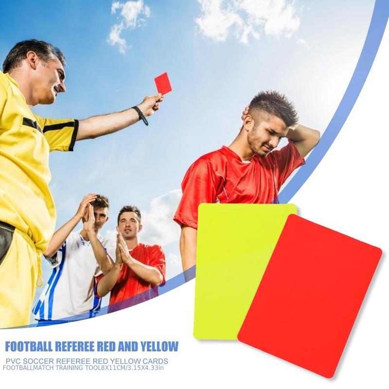 4pcs Soccer Referee Card, Football Red And Yellow Cards, Football Match Training Tool