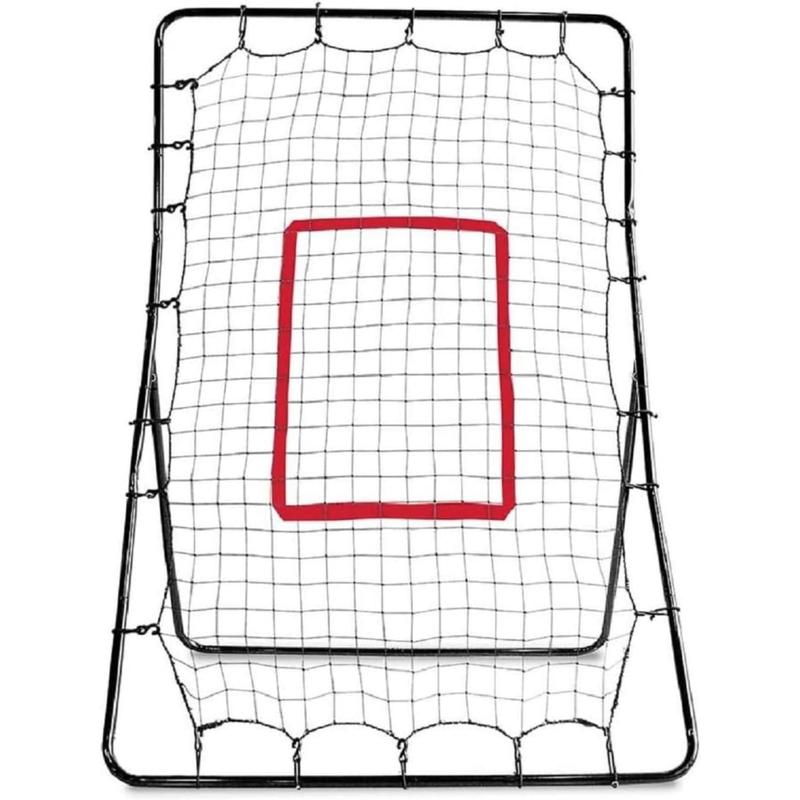 SKLZ PitchBack Baseball and Softball Pitching Net and Rebounder, Black Red, 2' 9