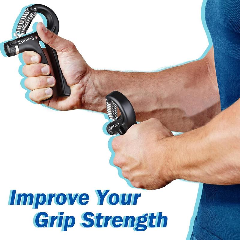 AIXPI Grip Strength Trainer, Hand Grip Exerciser Strengthener with Adjustable Resistance 11-132 Lbs (5-60Kg), Forearm Strengthener, Hand Exerciser for Muscle Building and Injury Recover AIXPI