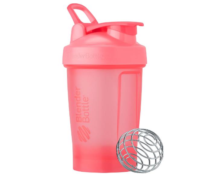 BlenderBottle Classic V2 Shaker Bottle Perfect for Protein Shakes and Pre Workout, 20-Ounce, Light Pink