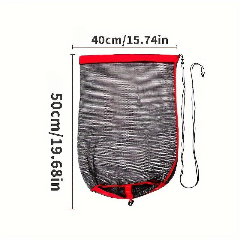 Durable Fishing Net Bag with Aluminum Alloy Insert, Portable Storage Bag, Multifunctional Tool Organizer for Outdoor