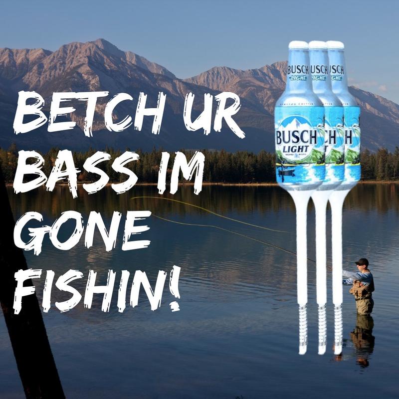 Limited Edition Busch Light Bottle Bobber - 3pcs fishing stuff