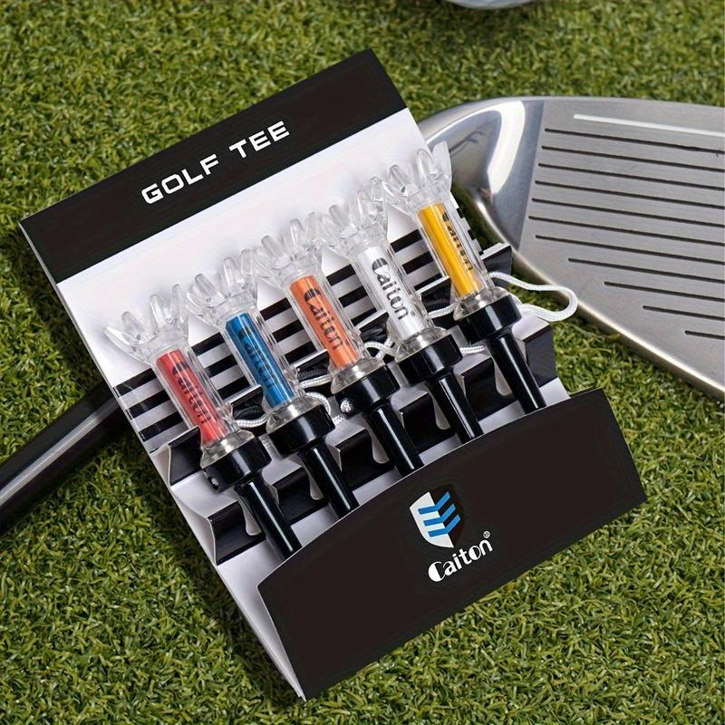 Golf Magnetic Tee, 5 Counts box Anti-lost Ball Holder, Plastic Ball Tee, Golf Accessories, Ball Sports Equipment for Adults & Teens