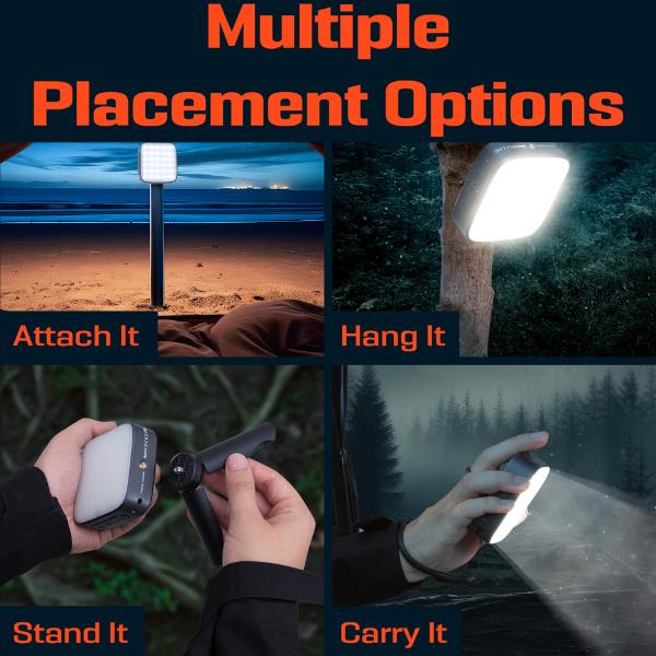 Camping Lantern - Hanging Lantern w  Bright & Warm Adjustable Lighting - Emergency Lantern w  USB-C Charging Port - Rechargeable Camp Light for Power Outage, Tent, Outdoor, Hiking, Backpacking, & More