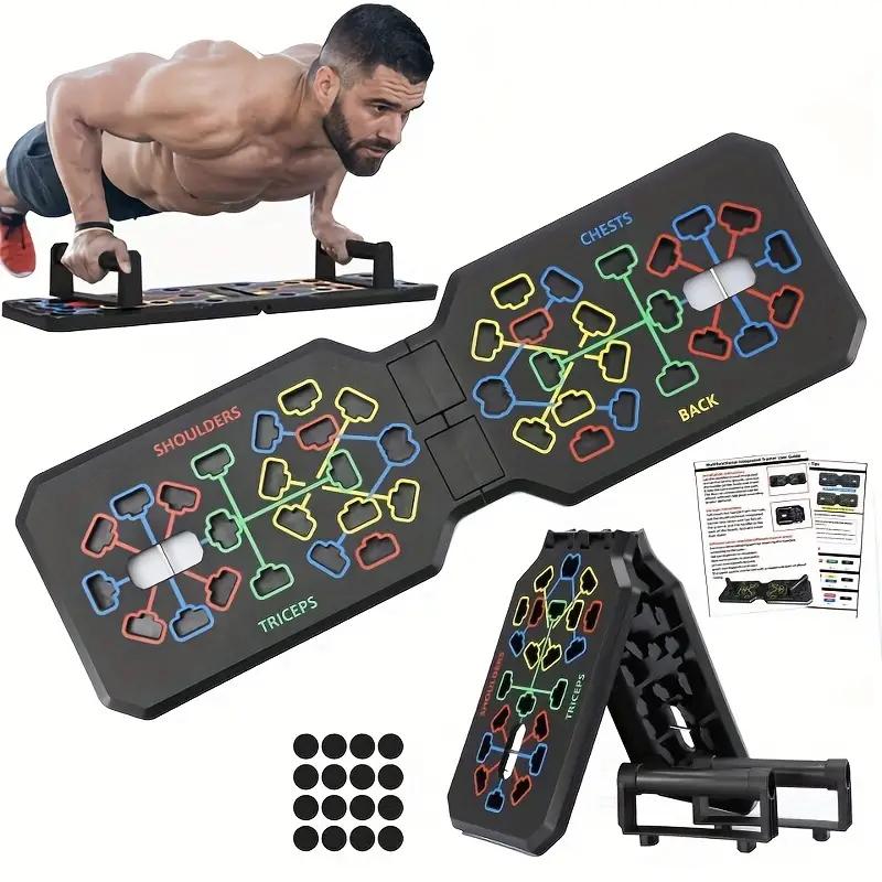 Push-up Board, 1 Set Push-up Training Board, Home Push-up Training Board, Chest Muscle Abdominal Muscle Training Equipment for Men & Women