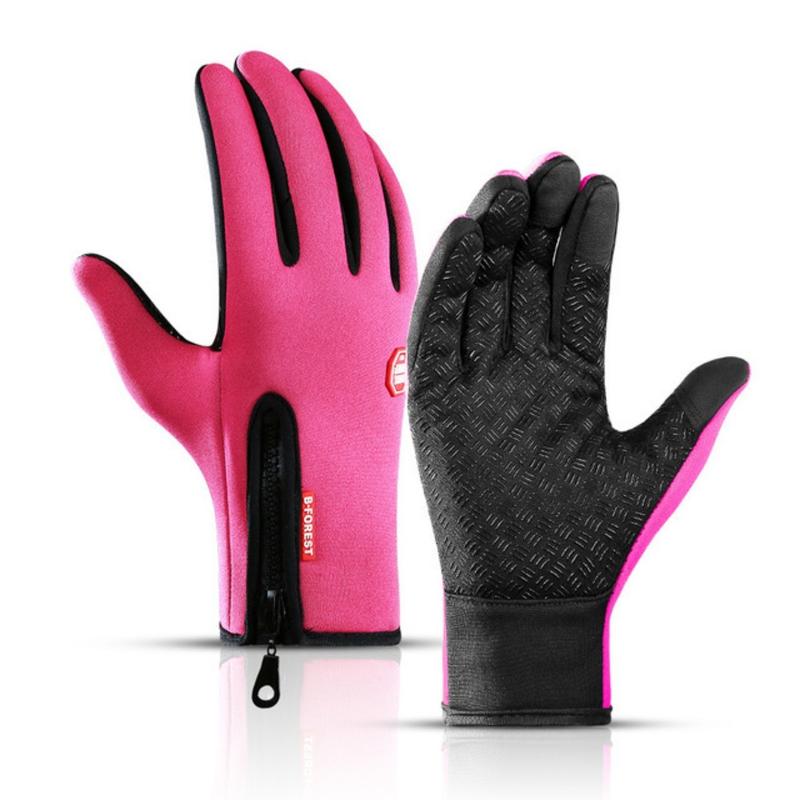 Men's and women's gloves, touch screen windproof and warm riding gloves, outdoor riding gloves, sports skiing and mountaineering gloves, autumn and winter anti slip, waterproof and warm