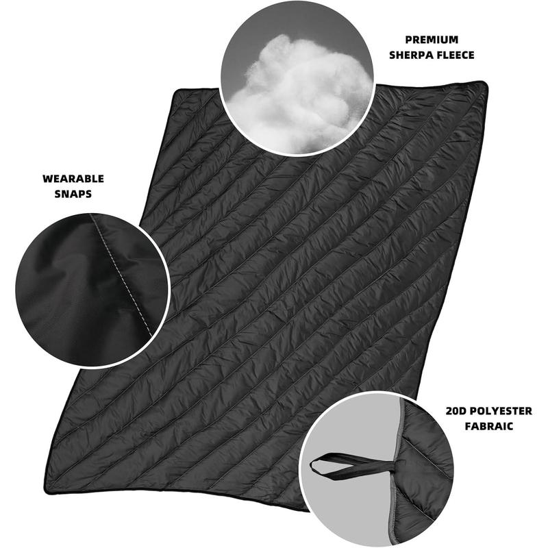 Puffy  Extra Fluffy Camping, Camping Backpacking,, Insulated, Packable,  Alternative Camp Blankets  Indoor