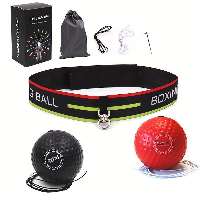 Boxing Reflex Ball Set for Boxing Training, 1 Box Boxing Speed Ball with Headband & Accessories, Hand Eye Coordination Training Equipment