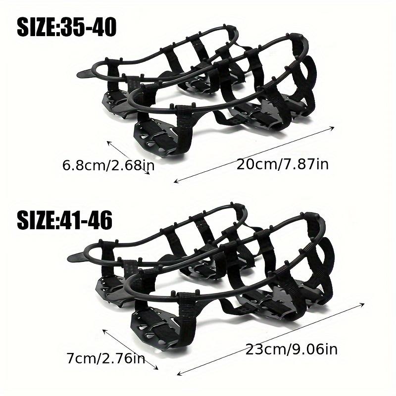 24-Tooth Anti-Slip Crampons - Shoe Covers for Ice & Snow, Perfect for Hiking, Climbing, Walking, Running & Hunting