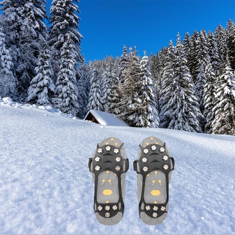 Outdoor Sports Anti-slip Silicone Shoe Cover, 1 Pair Anti-slip Snowshoeing Bindings, Snowshoeing Shoe Cover, Ice Claw Snow Climbing Shoe Cover